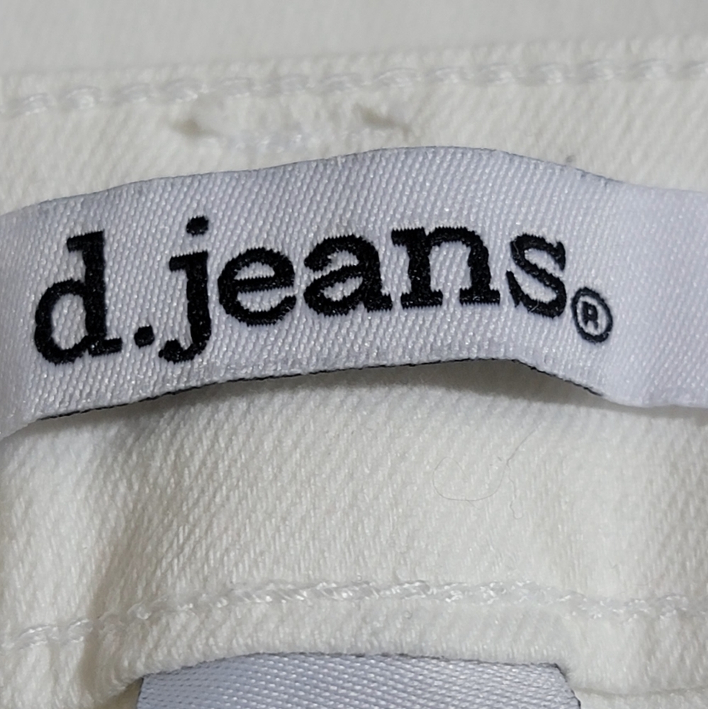 d. jeans women's white plus isze high waisted ankle jeans size 14 - Picture 6 of 8